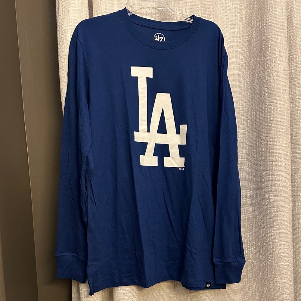 47 Brand Blue LA Dodgers Long Sleeve Shirt size XL